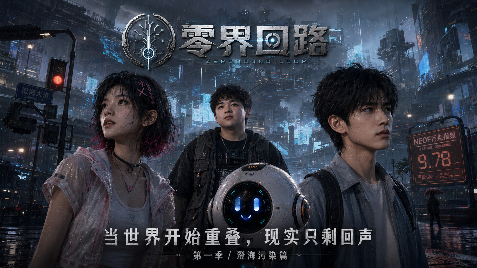 《零界回路》科幻悬疑季播 AI 漫剧 IP 截图