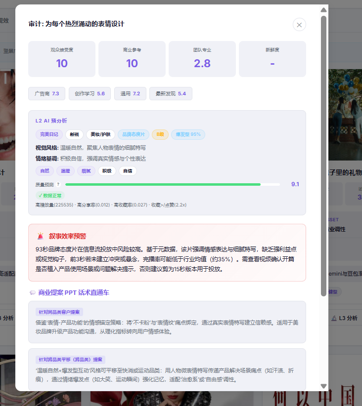AI驱动的广告创意评价平台 截图