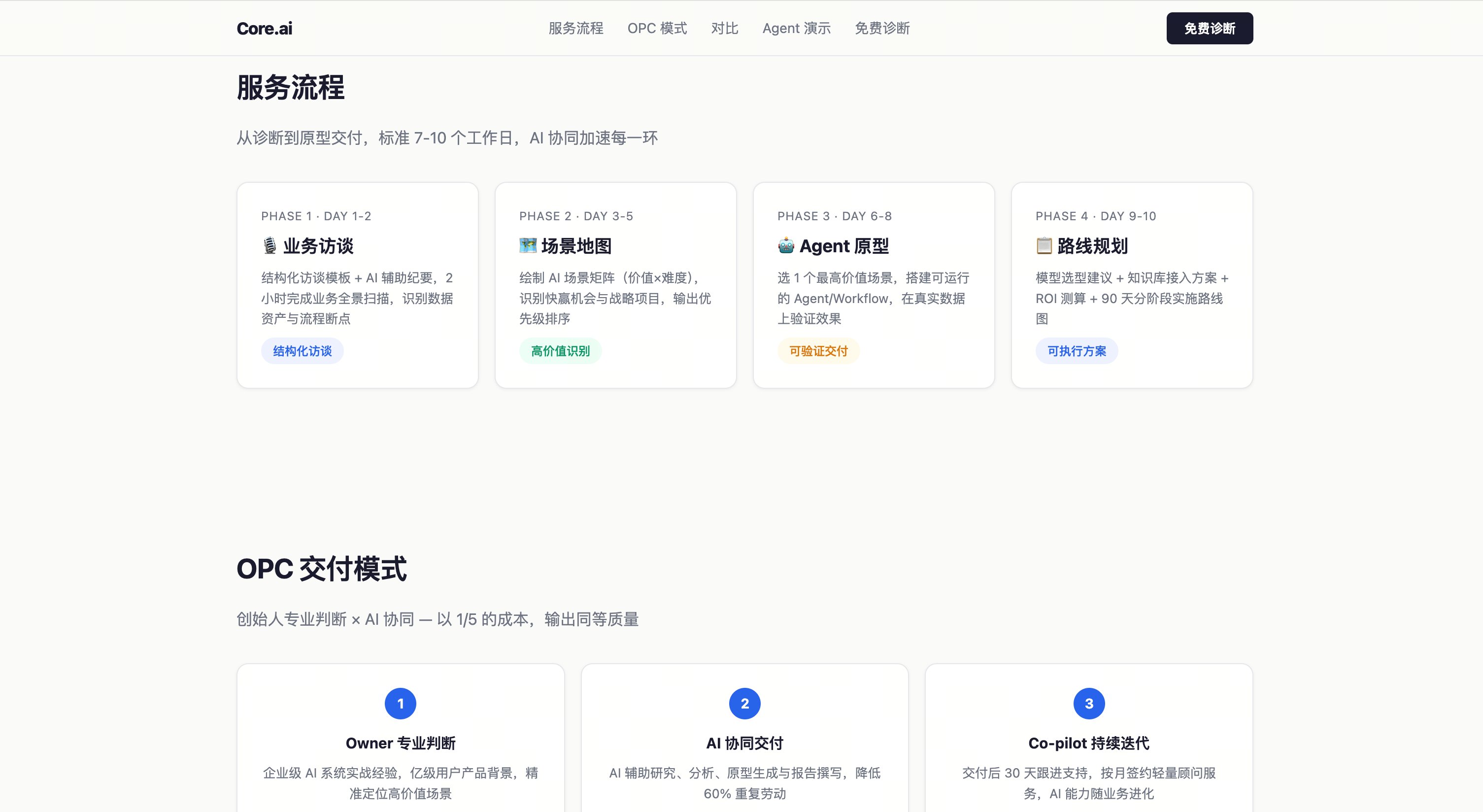 企业AI生产力诊断与Agent原型交付 截图