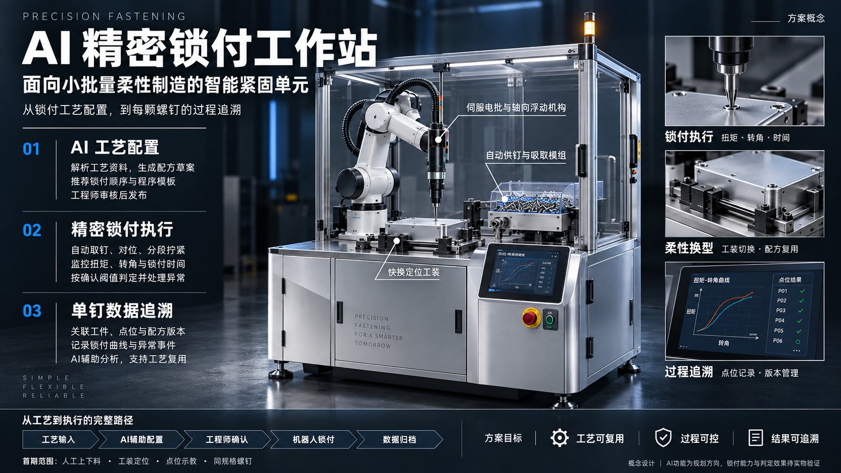 AI精密锁付工作站