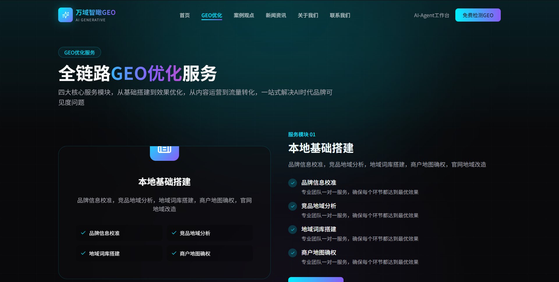 AI万域智瞰GEO搜索优化——数字化引流服务