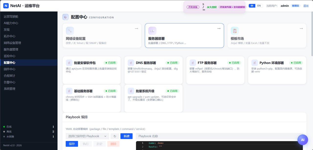 NetAI运维平台 截图